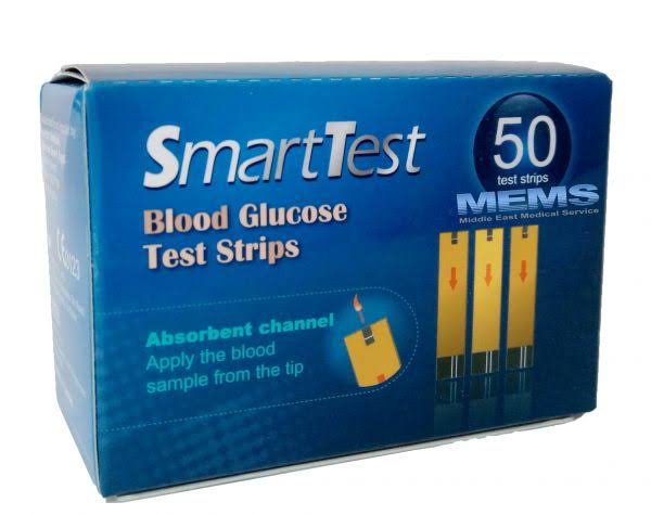 Smart Test Blood Glucose Test Strips 25 Pcs