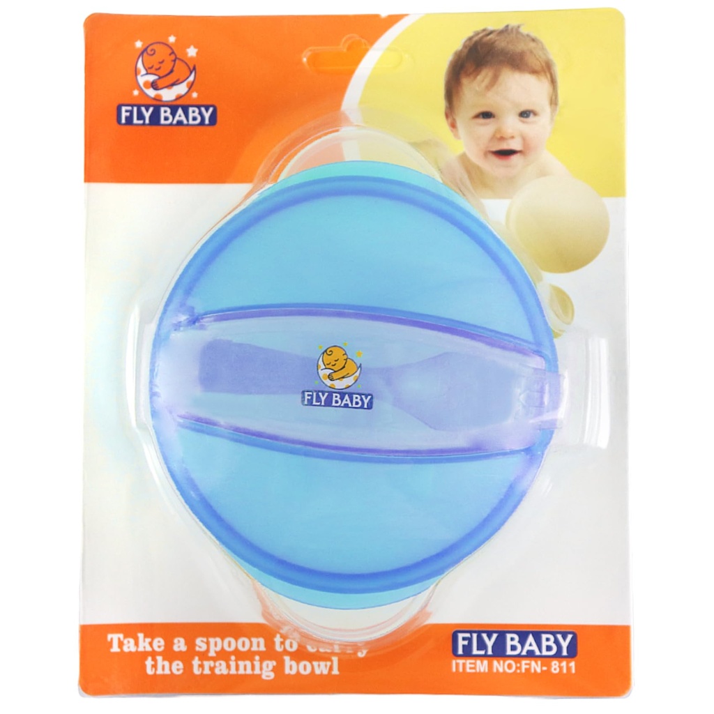 فلاي  بيبي طبق لوكس +معلقة