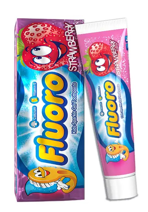 فلورو معجون أسنان أطفال بالفراولة