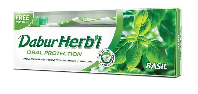 معجون اسنان هيربال 140 جم+فرشة بالريحان