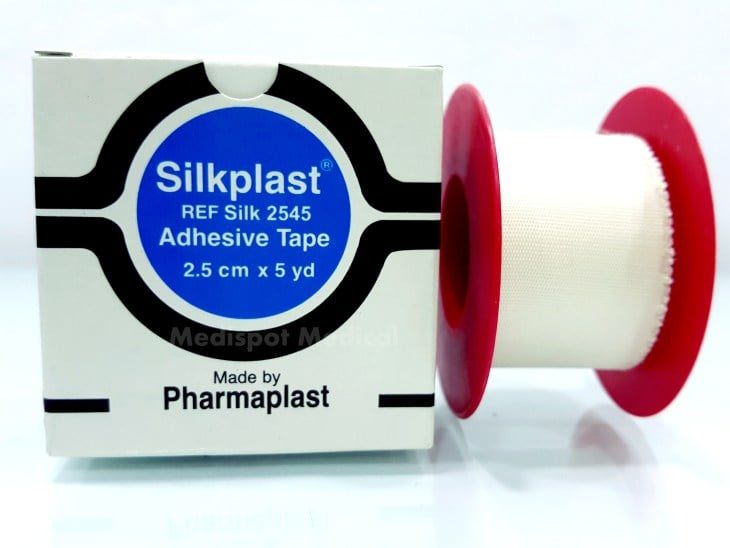 Silkplast Silk Plast Adhesive Tape, 2.5 cm+5yd