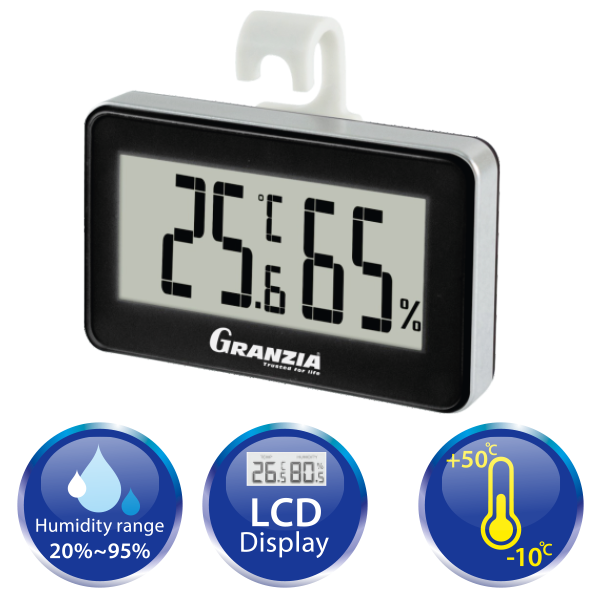 Granzia Frigitemp is a device for measuring space temperature and humidity