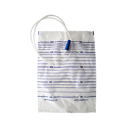 Urine collection bag without stopper
