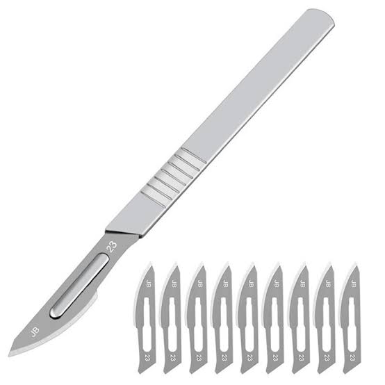 Scalpel weapon hand