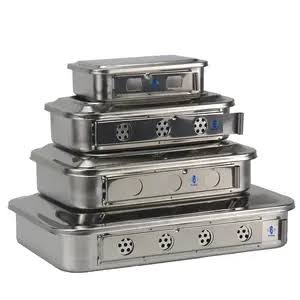 Sterilization tray with lid size 4