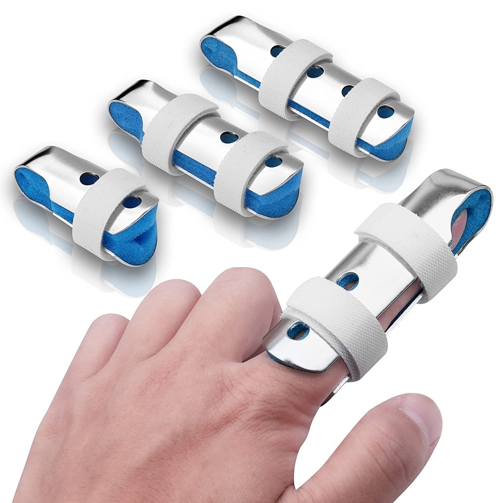 Metal finger support