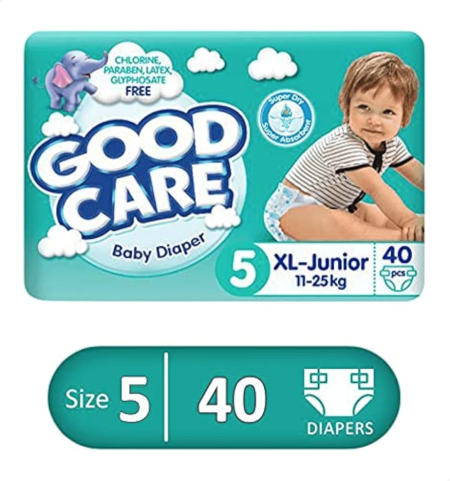 Good Care Baby Diapers, Size 5, XL-Junior, 11-25 Kg - 40 Pieces