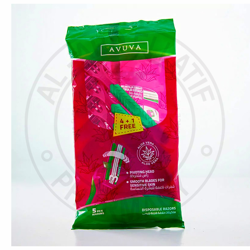  AVUVA 4+1FREE Smooth Blades For snstive skin