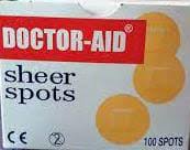Doctor Aid Sheer Spots 100 pieces