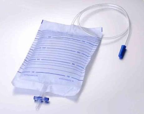 Urine collection bag with stopper